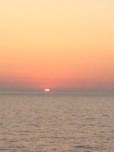 Nightly view from Celebrity Sunset deck